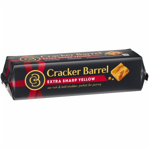 Cracker Barrel Extra Sharp Yellow Cheddar Cheese Perspective: back