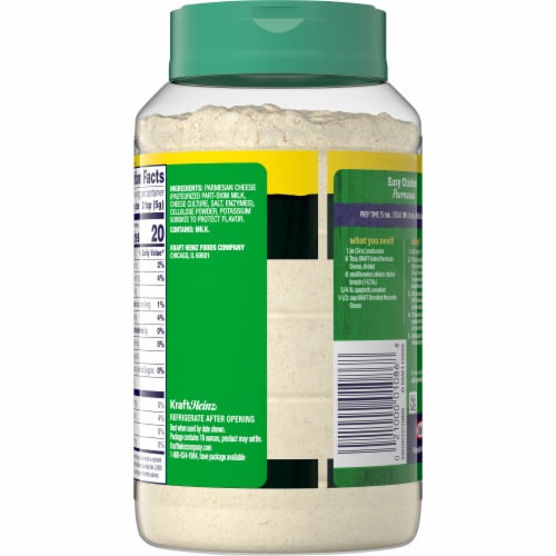 Kraft Parmesan Grated Cheese Perspective: back