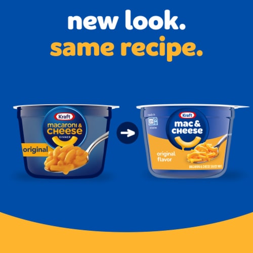 Kraft Original Mac N Cheese Macaroni and Cheese Cups Easy Microwavable Dinner Perspective: back