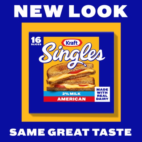 Kraft Singles American Cheese Slices with 2% Milk Perspective: back