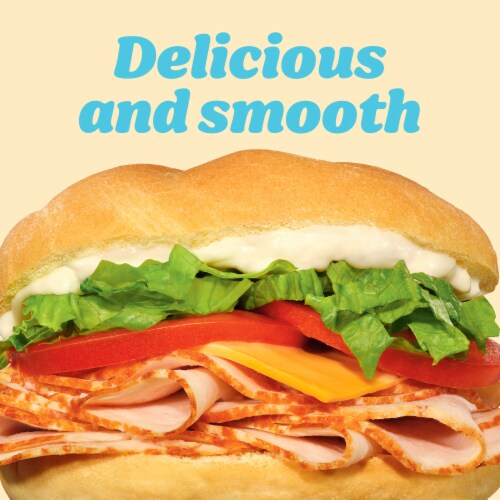 Kraft Light Mayo with One Half the Fat & Calories of Regular Mayonnaise Perspective: back
