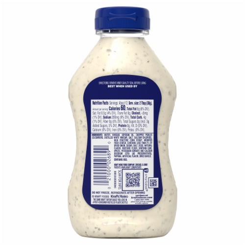 Kraft Tartar Sauce Perspective: back