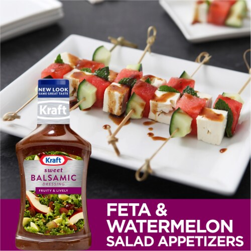 Kraft Sweet Balsamic Vinaigrette Salad Dressing Perspective: back