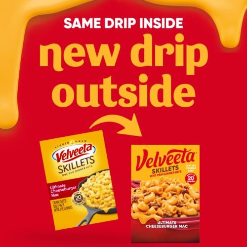 Velveeta Skillets Ultimate Cheeseburger Mac One Pan Dinner Kit Perspective: back