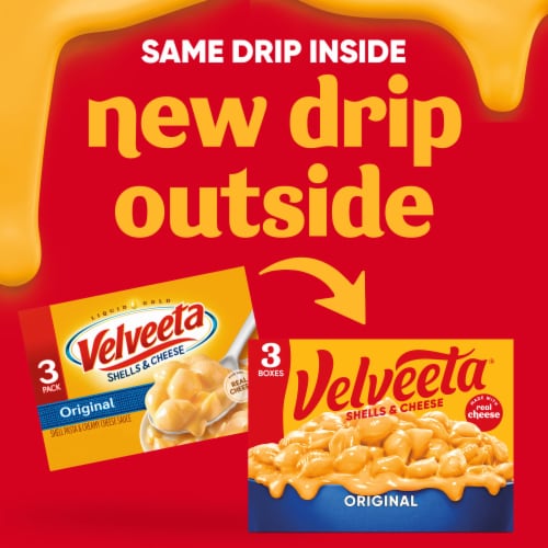 Velveeta Shells and Cheese Original Macaroni and Cheese Dinner Perspective: back