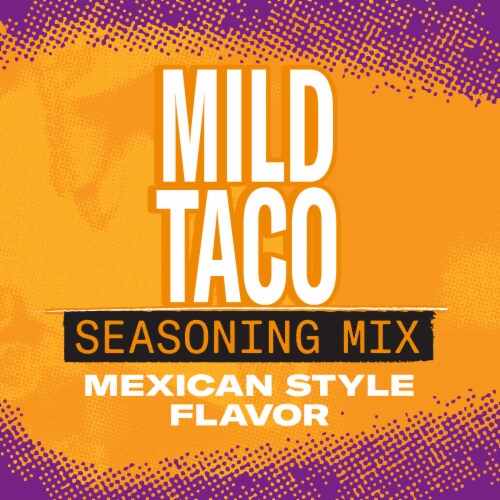 Taco Bell Mild Taco Seasoning Mix Perspective: back