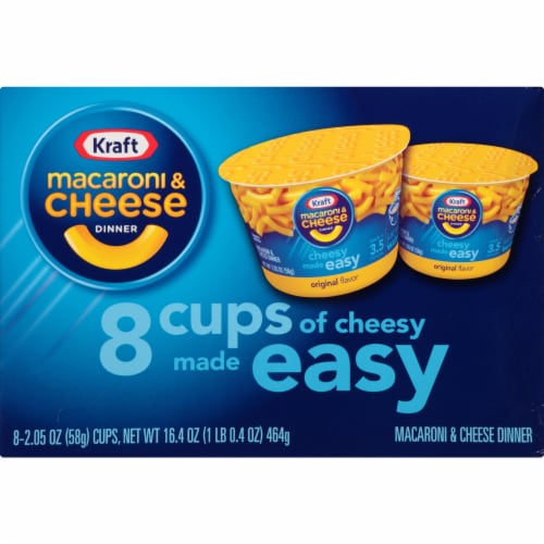 Kraft Instant Macaroni & Cheese Cups Perspective: back