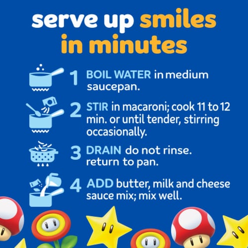 Kraft Mac N Cheese Macaroni and Cheese Dinner with Unicorn Pasta Shapes Perspective: back