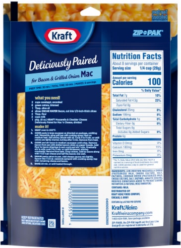 Kraft Deliciously Paired Mozzarella & Cheddar Shredded Cheese for