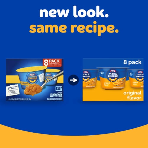 Kraft Original Mac N Cheese Macaroni and Cheese Cups Perspective: back