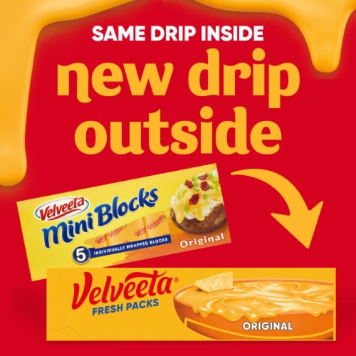 Velveeta Fresh Packs Original Cheese Perspective: back