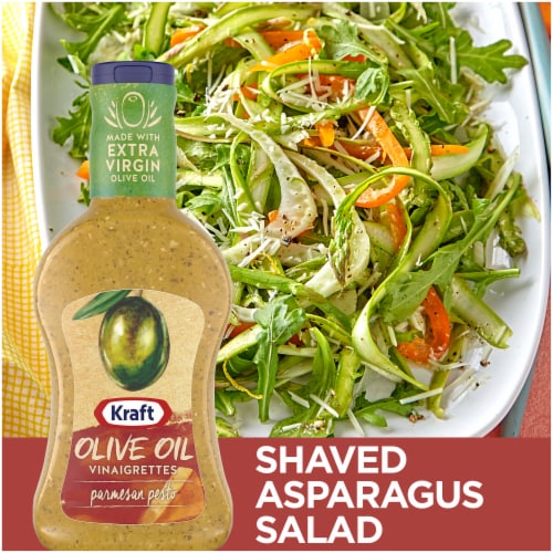Kraft Parmesan Pesto Vinaigrette Salad Dressing Perspective: back