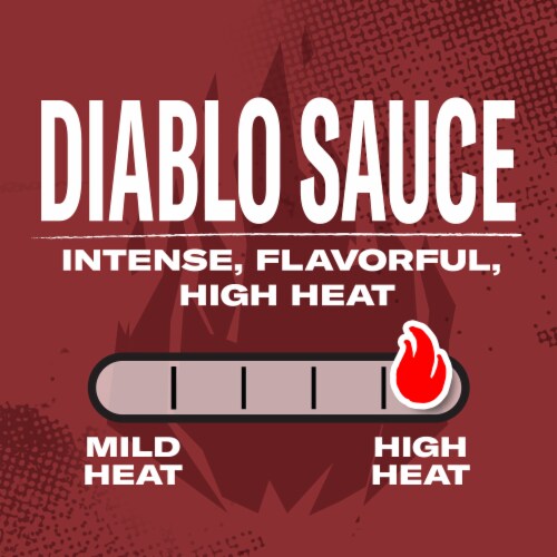 Taco Bell Diablo Sauce, Bottle Perspective: back
