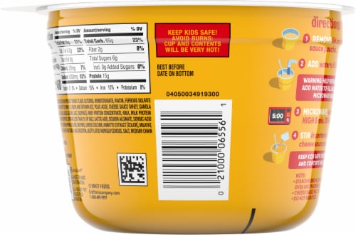 Velveeta® Shells & Cheese Original Mac n' Cheese Cup Perspective: back