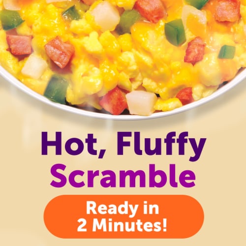 Just Crack an Egg Smoked Ham Low Carb Denver Scramble Kit Breakfast Bowl Perspective: back