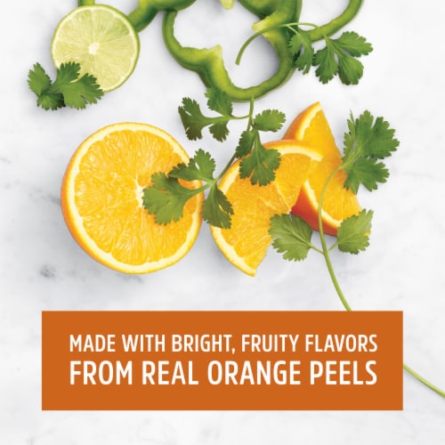 Food Network Kitchen Inspirations Cuban Style Orange Citrus Vinaigrette Salad Dressing, Bottle Perspective: back