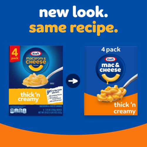 Kraft Thick 'n Creamy Mac N Cheese Macaroni and Cheese Dinner Perspective: back