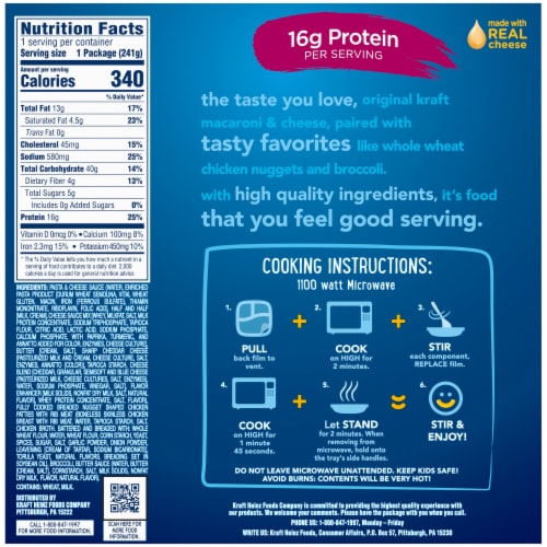 Kraft Unicorn Shapes Pasta Mac N Cheese Macaroni and Cheese Kids Frozen Meal Perspective: back