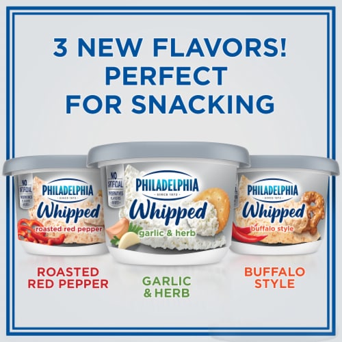 Philadelphia Garlic & Herb Whipped Cream Cheese Spread Perspective: back