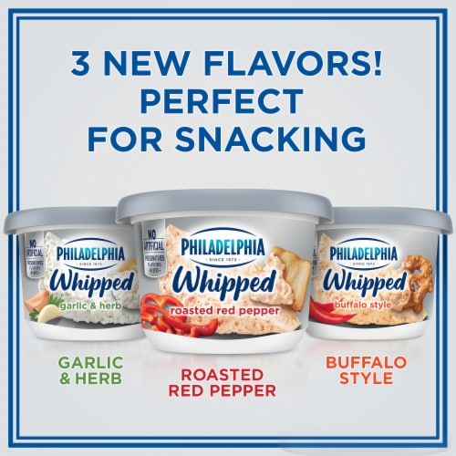Philadelphia Roasted Red Pepper Whipped Cream Cheese Spread Perspective: back
