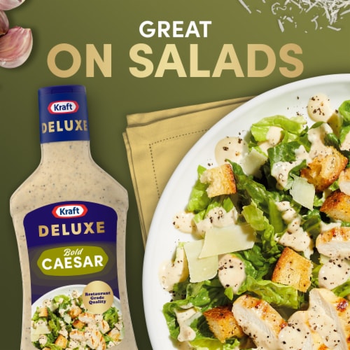 Kraft Deluxe Bold Caesar Salad Dressing Perspective: back