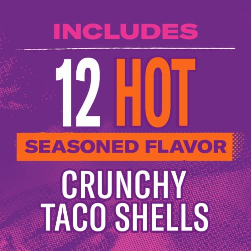 Taco Bell® Hot Crunchy Seasoned Flavor Taco Shells Perspective: back