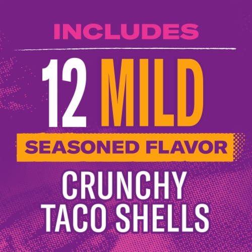 Taco Bell® Mild Crunchy Seasoned Flavor Taco Shells Perspective: back