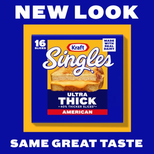 Kraft Singles Ultra Thick American Cheese Slices Perspective: back