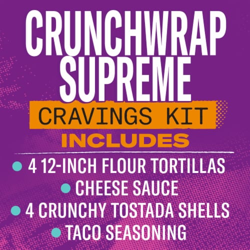Taco Bell Crunchwrap Supreme Meal Kit Perspective: back