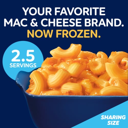 Kraft Frozen Meal Four Cheese Mac & Cheese Macaroni and Cheese Dinner Sharing Size Perspective: back