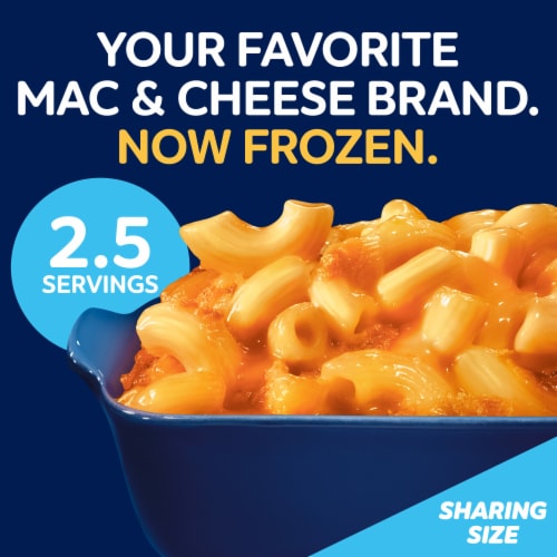 Kraft Deluxe Frozen Dish Original Cheddar Mac & Cheese Cheese Sauce and Pasta Dish Sharing Size Perspective: back
