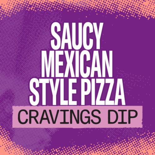 Taco Bell Saucy Mexican Style Pizza Cravings Dip, Jar Perspective: back