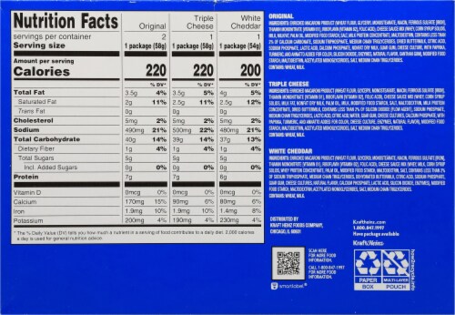 Kraft Single Serve Macaroni & Cheese Variety Pack Perspective: back
