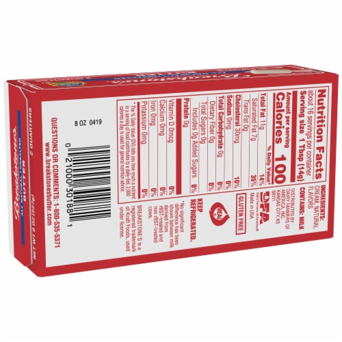 Breakstone's® Unsalted Butter Quarter Sticks Perspective: back