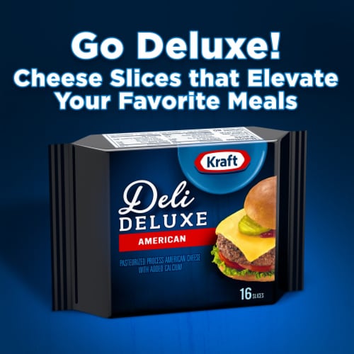 Kraft Deli Deluxe American Cheese Slices Perspective: back
