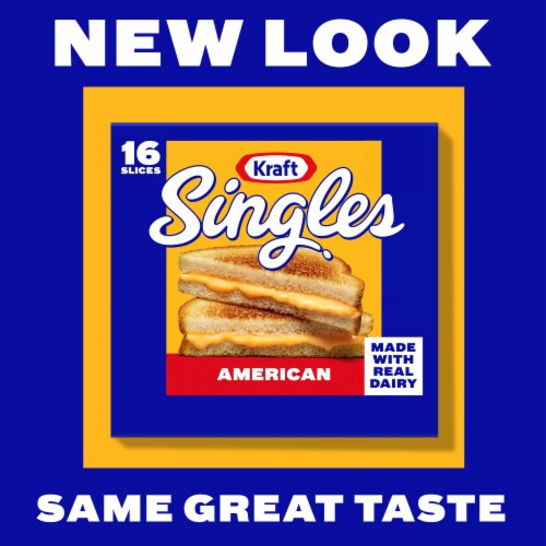 Kraft Singles American Sliced Cheese Perspective: back
