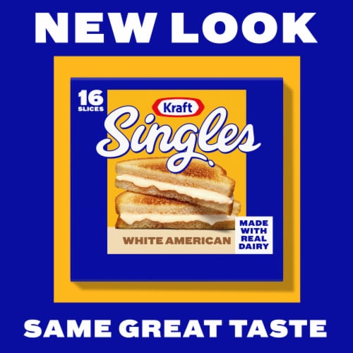Kraft Singles White American Cheese Slices Perspective: back