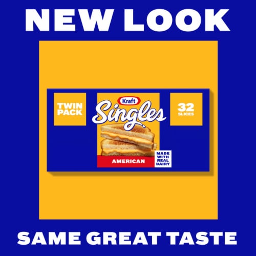 Kraft Singles American Cheese Slices Perspective: back