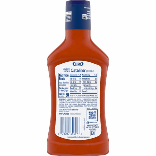 Kraft Sweet Honey Catalina Dressing Perspective: back