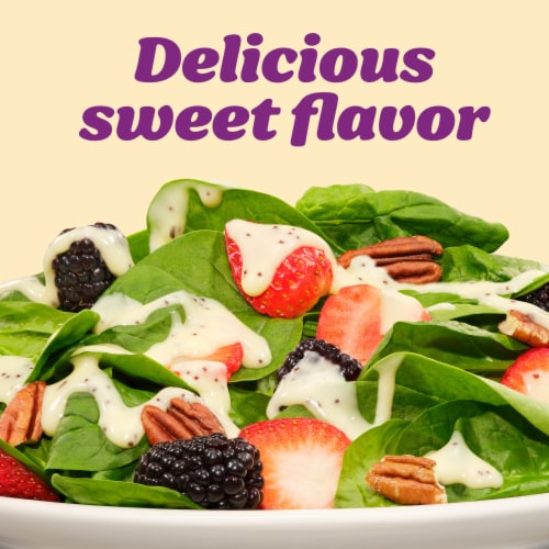 Kraft Creamy Poppyseed Salad Dressing Perspective: back