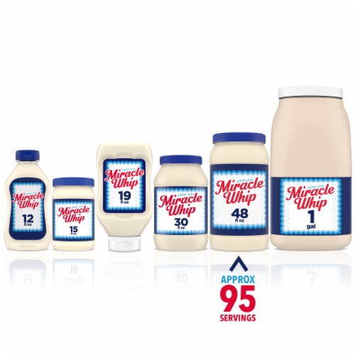 Miracle Whip Mayo like Dressing Value Size Perspective: back