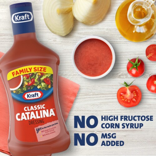 Kraft Classic Catalina French Salad Dressing Perspective: back