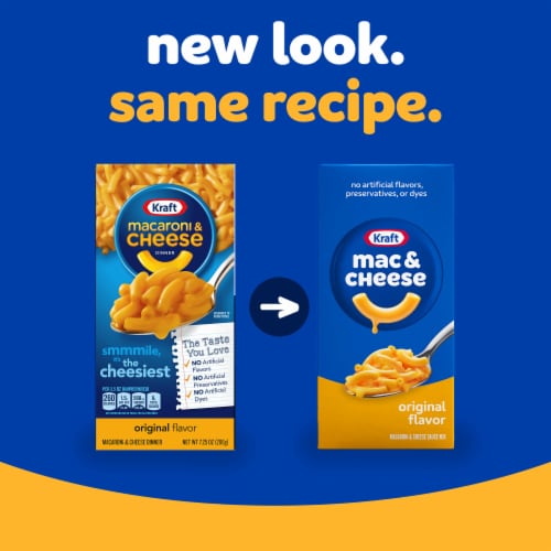 Kraft Original Mac N Cheese Macaroni and Cheese Dinner Perspective: back