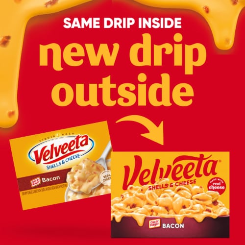 Velveeta Shells and Cheese Bacon Macaroni and Cheese Dinner Perspective: back