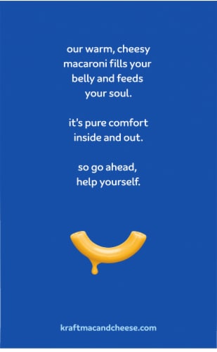 Kraft Original Flavor Macaroni & Cheese Dinner Family Size Perspective: back