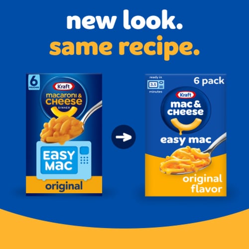 Kraft Easy Mac Original Mac N Cheese Macaroni and Cheese Microwavable Dinner Perspective: back