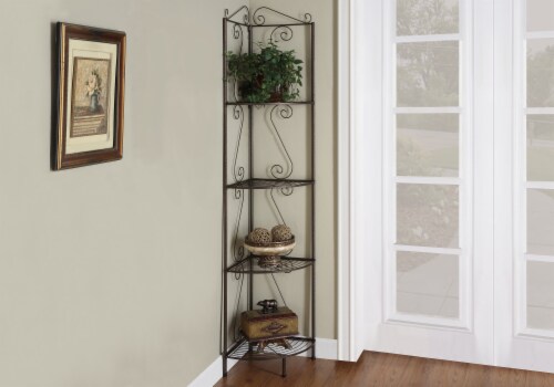 Wrought iron discount corner etagere