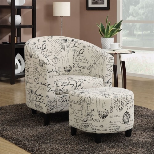 Script print on sale chair