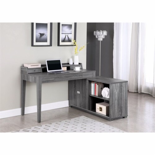 Weathered on sale grey desk