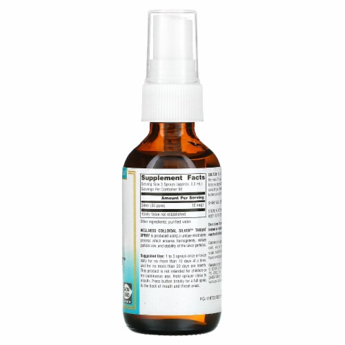 Source Naturals Wellness Colloidal Silver™ Throat Spray Perspective: back